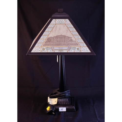 TABLE LAMP DEPICTING WATERFORD SCENES 55H CM