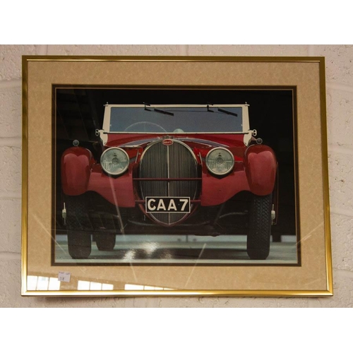 118 - FRAMED PHOTO OF DUNMORE EAST + 2 CAR PICTURES