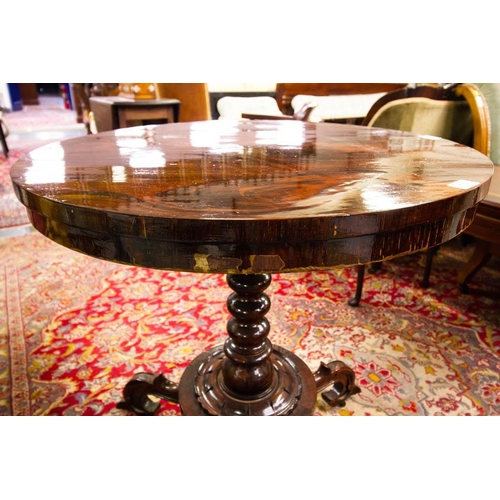 170 - VICTORIAN ROSEWOOD OCCASIONAL TABLE