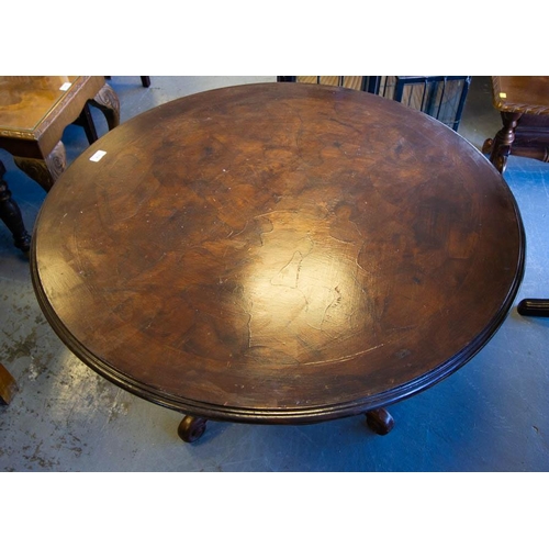 374 - ROUND TRIPOD COFFEE TABLE .100CM DIAMETER