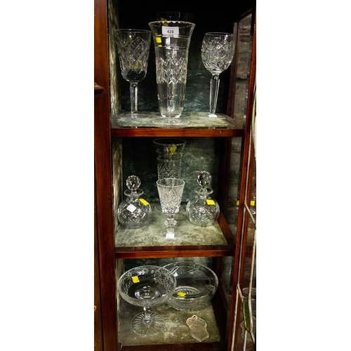 428 - COLLECTION OF CUT GLASS