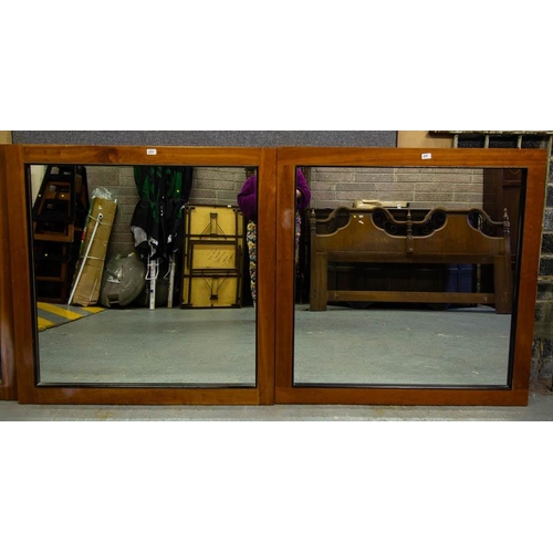 581 - 3 FRAMED  MIRRORS 113 X 113 CM