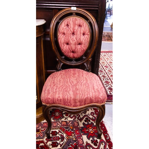 83 - PAIR OF OVAL BACK OCCASIONAL CHAIRS