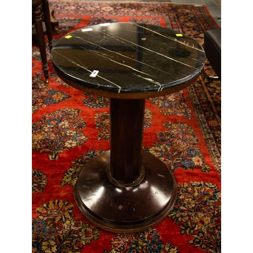 105 - MARBLE TOP TABLE 50W X 67H CM