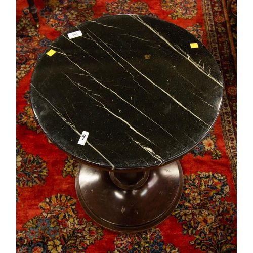 105 - MARBLE TOP TABLE 50W X 67H CM