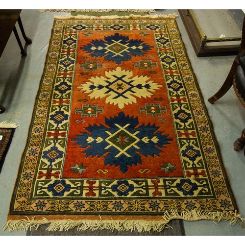 163 - TURKISH HANDKNOTTED RUG 225L x 133W in cm
