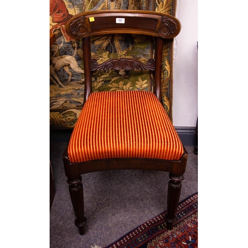 503 - 2 ANTIQUE MAHOGANY OCCASIONAL CHAIRS