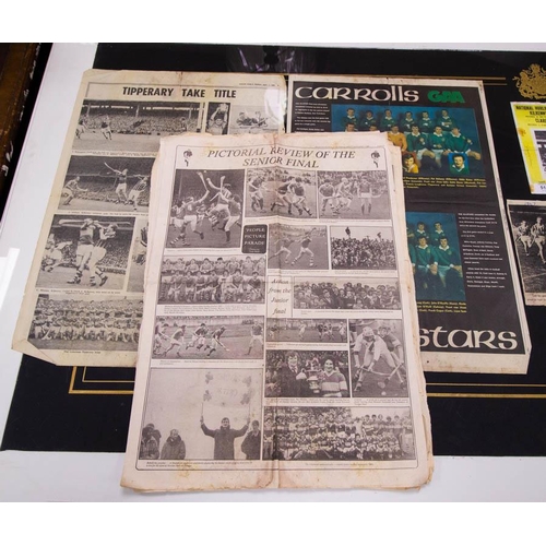 513 - GAA MEMORABILIA NEWSPAPER CUTTINGS , KILKENNY, WATERFORD & TIPPERARY