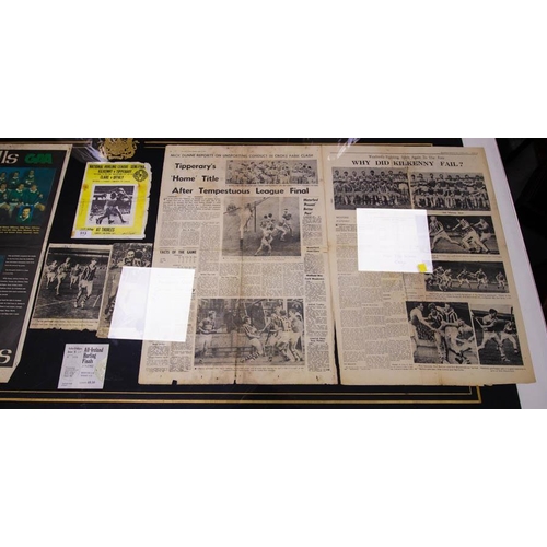 513 - GAA MEMORABILIA NEWSPAPER CUTTINGS , KILKENNY, WATERFORD & TIPPERARY