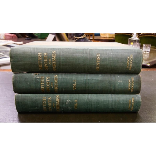 514 - LARGE 5 VOLUMES BRITISH SPORTS AND SPORTSMEN . 2 X rACING ,COURSING AND STEEPLECHASE - LIMITED EDITI... 