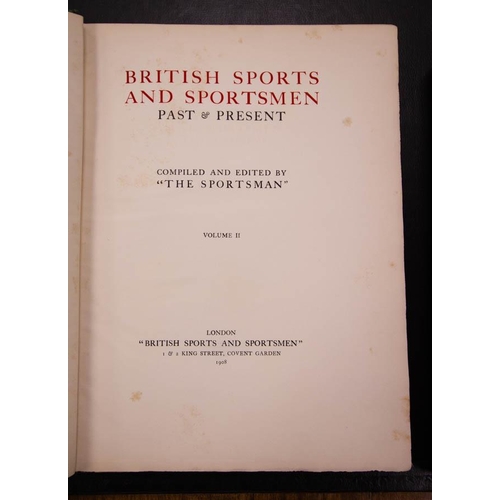 514 - LARGE 5 VOLUMES BRITISH SPORTS AND SPORTSMEN . 2 X rACING ,COURSING AND STEEPLECHASE - LIMITED EDITI... 