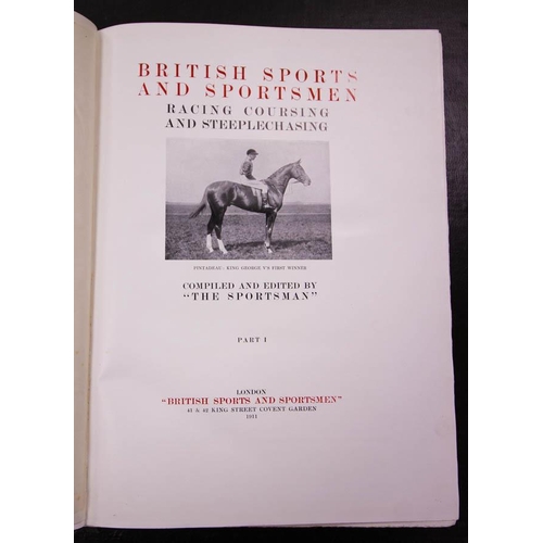 514 - LARGE 5 VOLUMES BRITISH SPORTS AND SPORTSMEN . 2 X rACING ,COURSING AND STEEPLECHASE - LIMITED EDITI... 