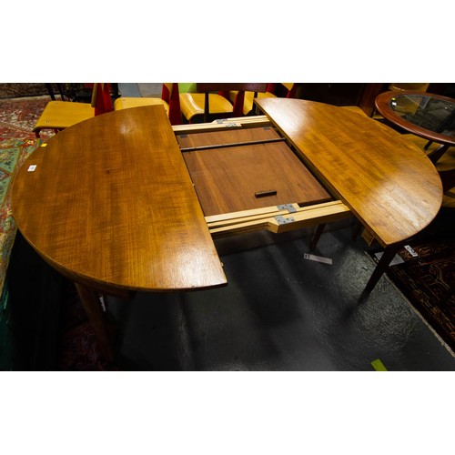 124 - 1960’S FULLY LABELLED ROUNDETTE TABLE AND 4 CHAIRS DESIGNED BY HANS OLSEN FOR FREM RØJLE 120W + 50CM... 