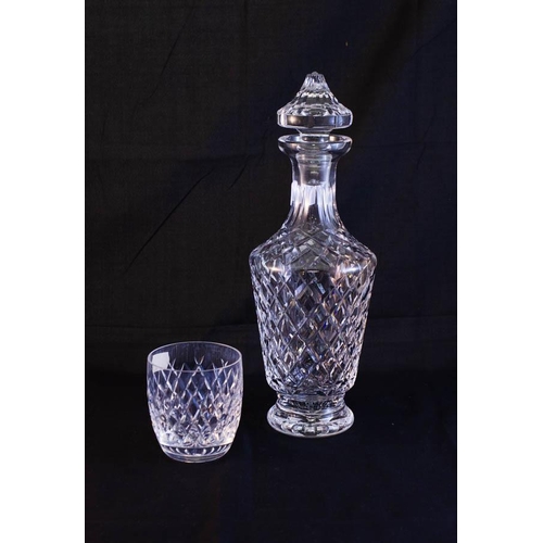 150 - WATERFORD CRYSTAL BOYNE DECANTER + 5 BOYNE TUMBLERS