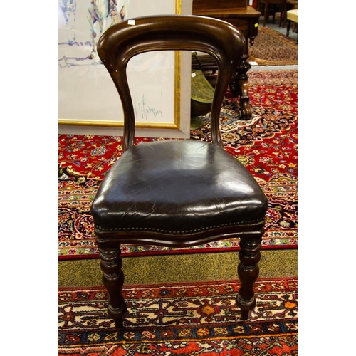 163 - 9 VICTORIAN MAHOGANY DINING CHAIRS