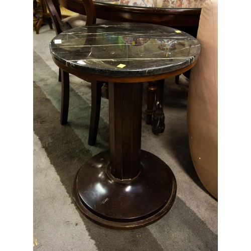 186 - MARBLE TOP TABLE 50W X 67H CM