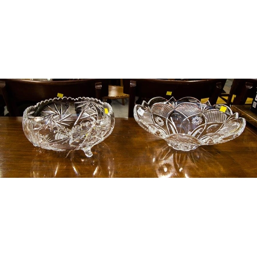 188 - 2 WATERFORD CRYSTAL CUT GLASS BOWLS