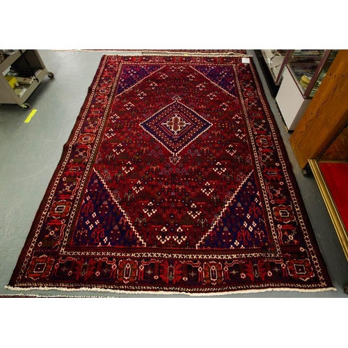 213 - RICH GROUND JOSHAGAN TRIBAL CARPET. 315 X 216