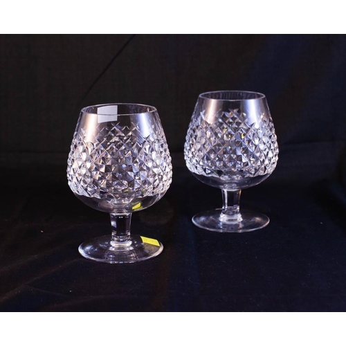 246 - 6 WATERFORD CRYSTAL ALANA BRANDY GLASSES