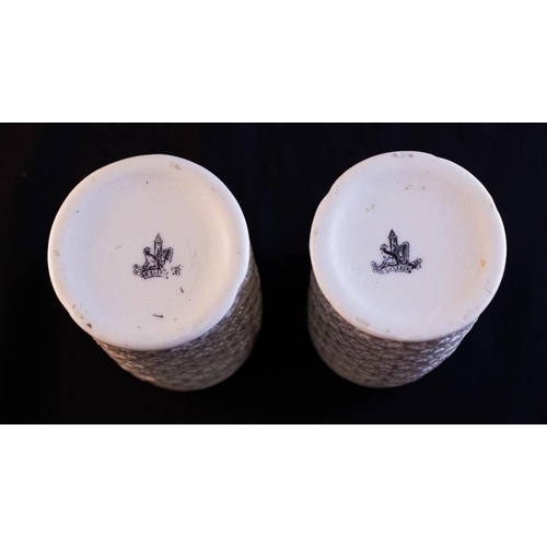 251 - 4 PIECES OF EARLY BELLEEK - BLACK MARK