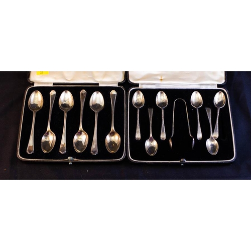 270 - 2 SETS OF BOXED SILVER TEA SPOONS