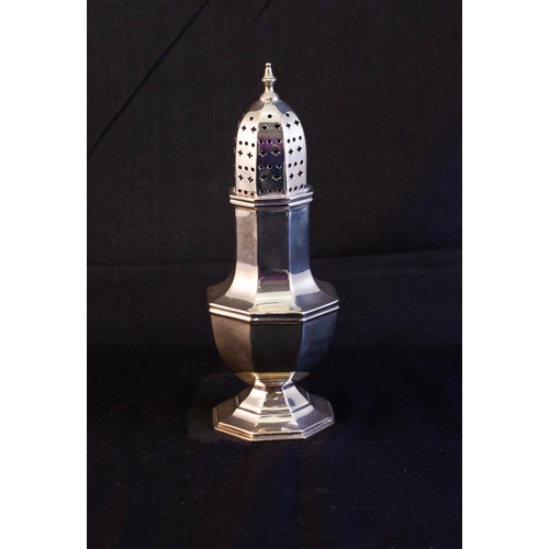 283 - SILVER SUGAR SHAKER SHEFFIELD 1947 170G