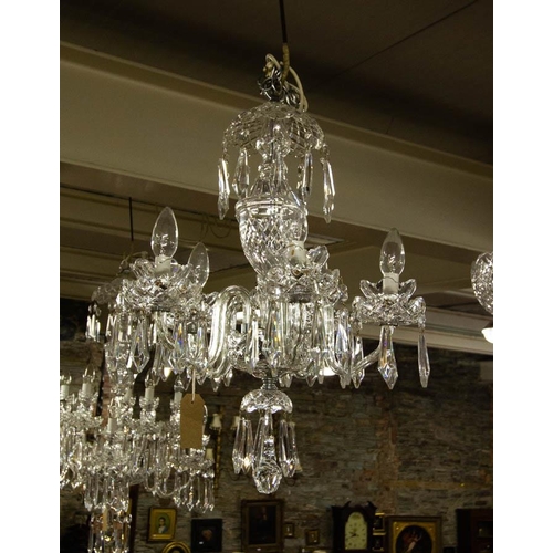 294 - WATERFORD CRYSTAL A5 5 BRANCH CHANDELIER 41W X 58H CM