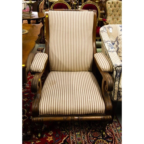 351 - QUALITY WILLIAM IV MAHOGANY ARM CHAIR