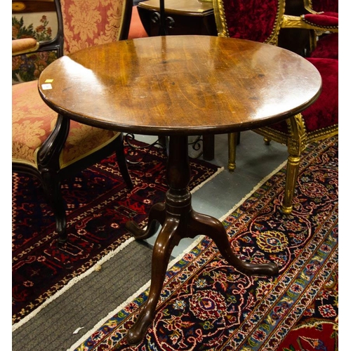 364 - VICTORIAN  ROUND TIP UP OCCASIONAL TABLE 76CM DIAMETER X 73CM HIGH