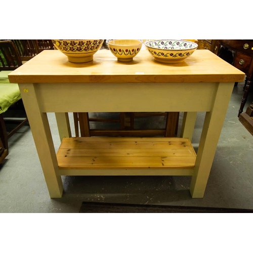 387 - KITCHEN ISLAND 106W X 50D X 85H CM