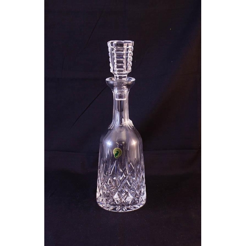 143 - WATERFORD CRYSTAL LISMORE DECANTER WITH BOX 23H CM