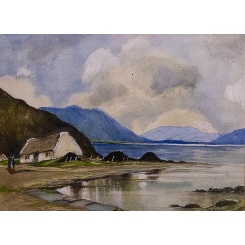 166 - D BRATT
CONNEMARA. 
WATERCOLOUR .
27 X 37CM