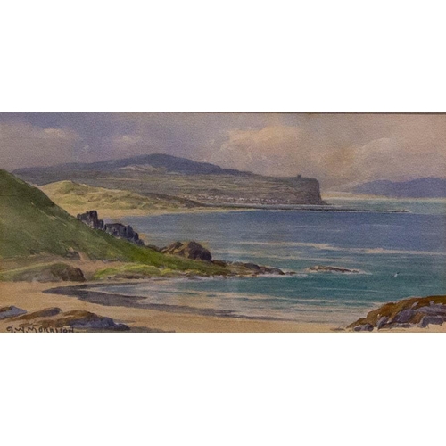 179 - G. W. MORRISON. 
PORTSTEWART.  
WATERCOLOUR. 
15 X 28CM . SIGNED.