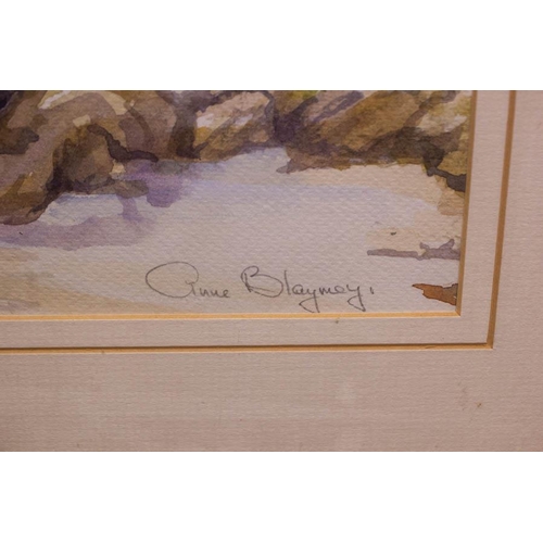 196 - ANNE BLAYNEY. 
MEMORIES OF DONEGAL. 
WATERCOLOUR. 25 X 35CM. 
SIGNED