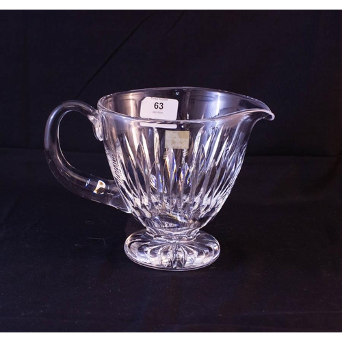 63 - WATERFORD CRYSTAL MAUREEN WATER JUG 15H X 15W CM