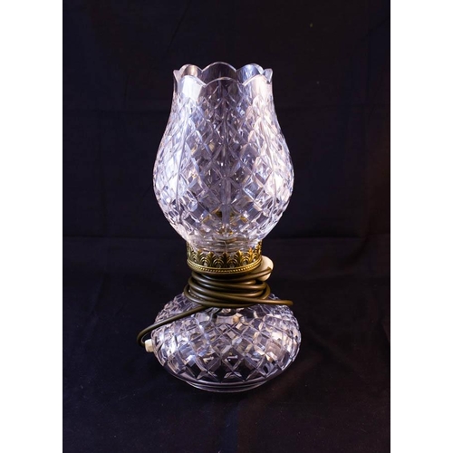 65 - WATERFORD CRYSTAL TABLE LAMP 34H X 15W CM