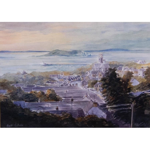 83 - PETER KNUTTEL.1945 - 2023  
HOWTH, CO. DUBLIN. 
WATERCOLOUR. 40 X 55CM 
SIGNED