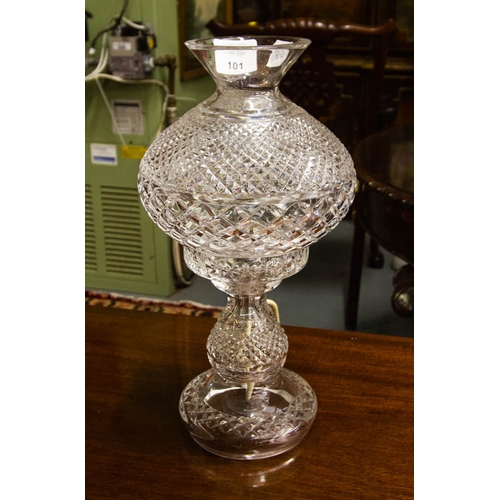 101 - WATERFORD CRYSTAL A2 LAMP. 37CM HIGH