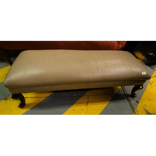 567 - UPHOLSTERED TOP FOOT STOOL 110 X 40 X 30H CM