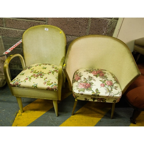 570 - 2 LLOYD LOOM COMMODE CHAIRS