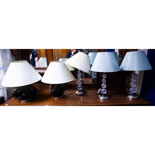 453 - 3 + 2 TABLE LAMPS