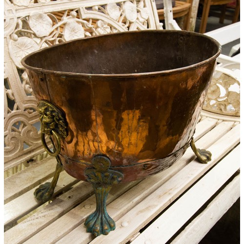 30A - COPPER PLANTER 43 X 39 X 32H CM