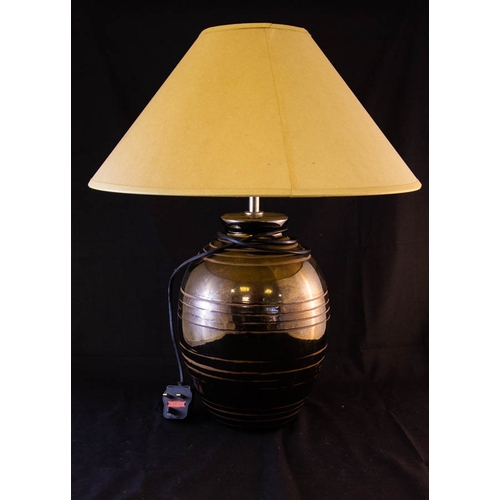 114 - PAIR OF TABLE LAMPS + SHADES