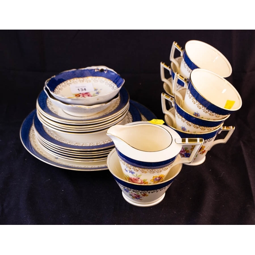 134 - 23 PIECE ROYAL WINTON TEA SET