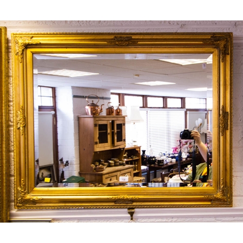 138 - GILT BEVELLED MIRROR 95 X 75CM