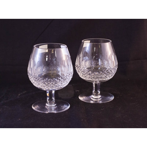 186 - 2 WATERFORD CRYSTAL COLLEEN BRANDY GLASSES