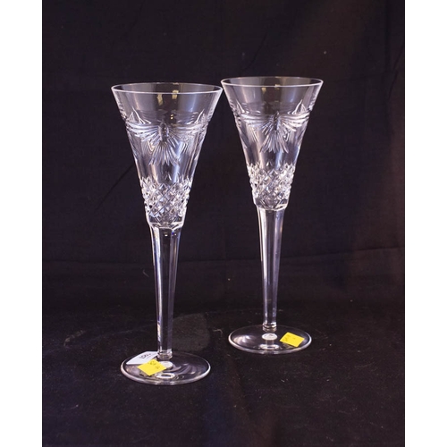 187 - PAIR OF WATERFORD CRYSTAL MILLENNIUM 