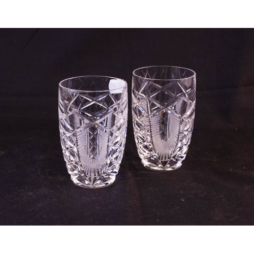 196 - 4 WATERFORD CRYSTAL CLARE WHISKEY GLASSES