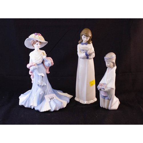 207 - LLADRO, NADAL + COALPORT FIGURES