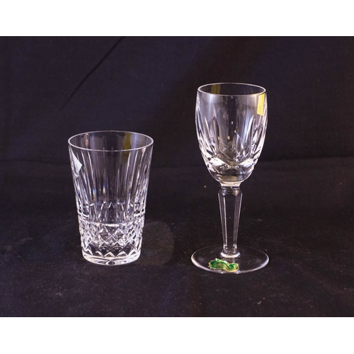 217 - 6 WATERFORD CRYSTAL SHERRY + 4 TRAMORE 5OZ GLASSES